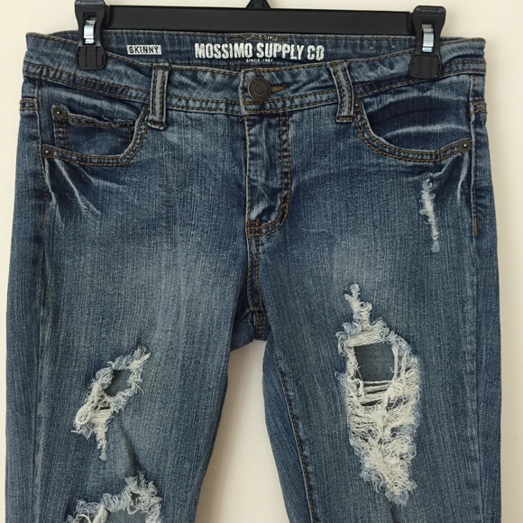 MOSSIMO SUPPLY CO Distressed Skinny Jeans - Picture 3 of 10